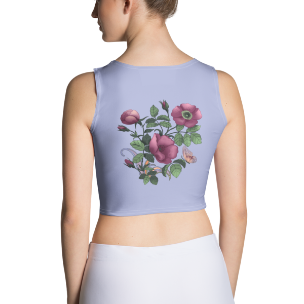 "Purple Poppies" Crop Top - Image 6