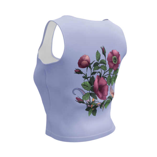 "Purple Poppies" Crop Top - Image 5