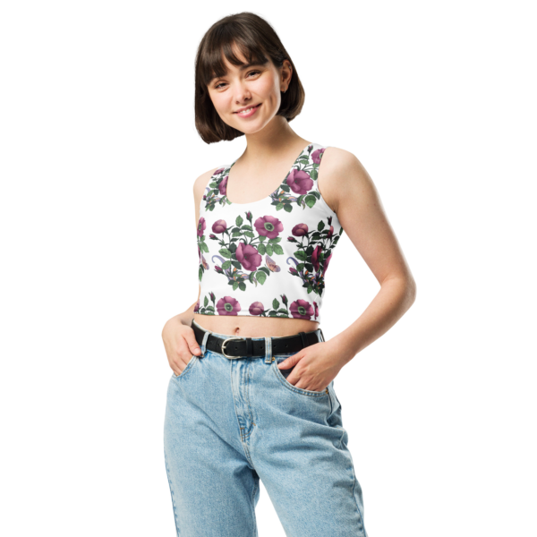 "Poppies" Crop Top - Image 2