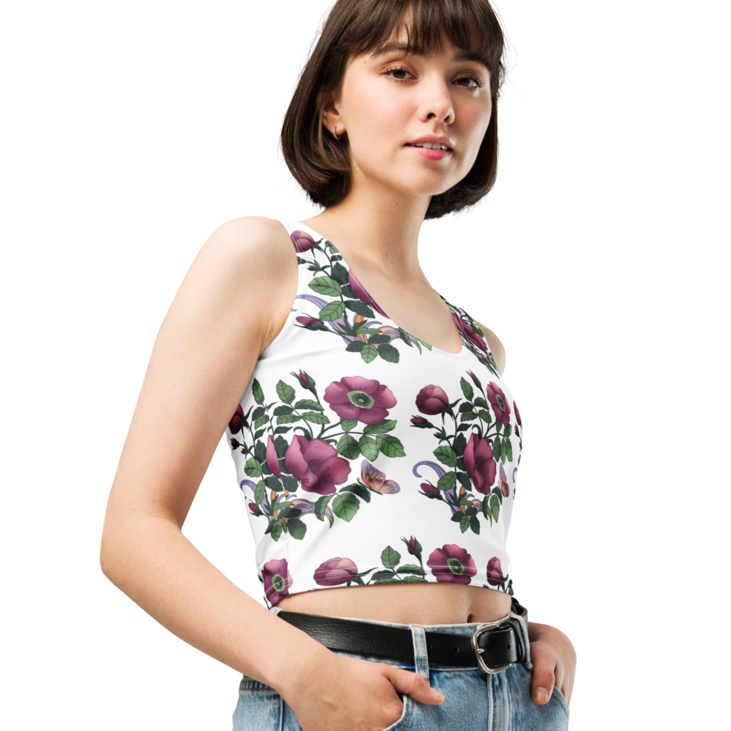 Image linked to product id: 2427, “Poppies” Crop Top