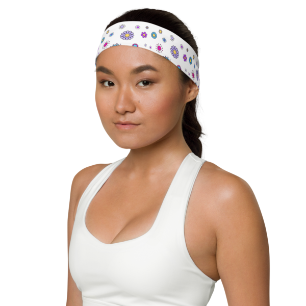 White Flowery Headband