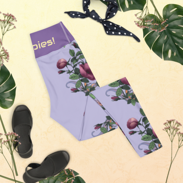 "Poppies" Yoga Leggings - Image 2