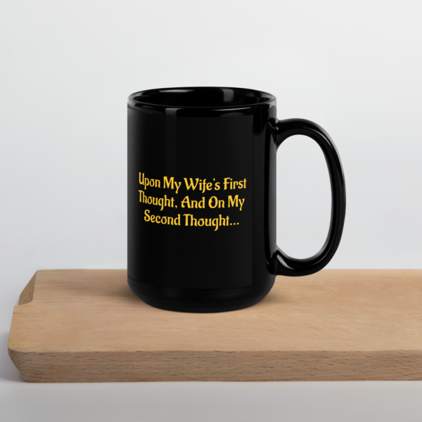 "My Wife" Black Glossy Mug