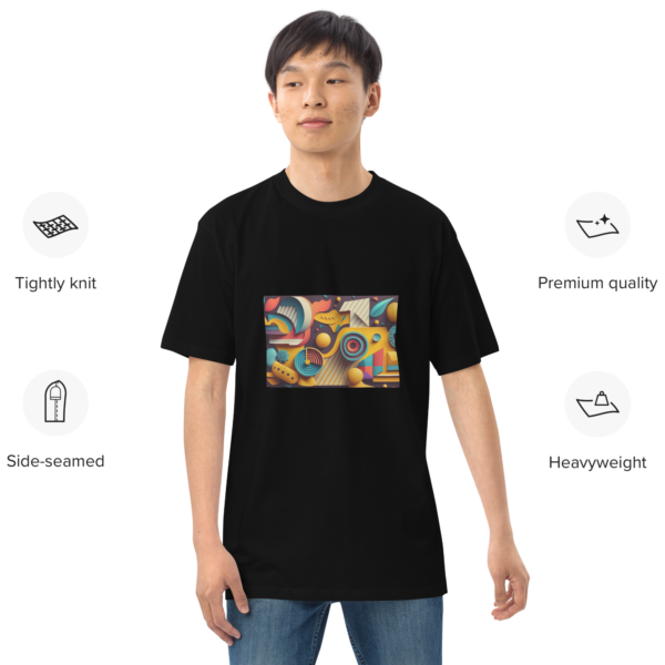 "Modern Shapes" Men’s Premium Heavyweight T-Shirt