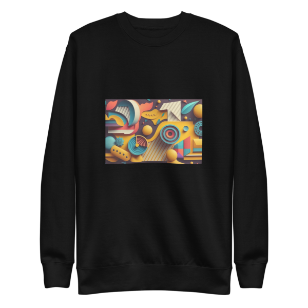 "Modern Shapes" Unisex Premium Sweatshirt - Image 6