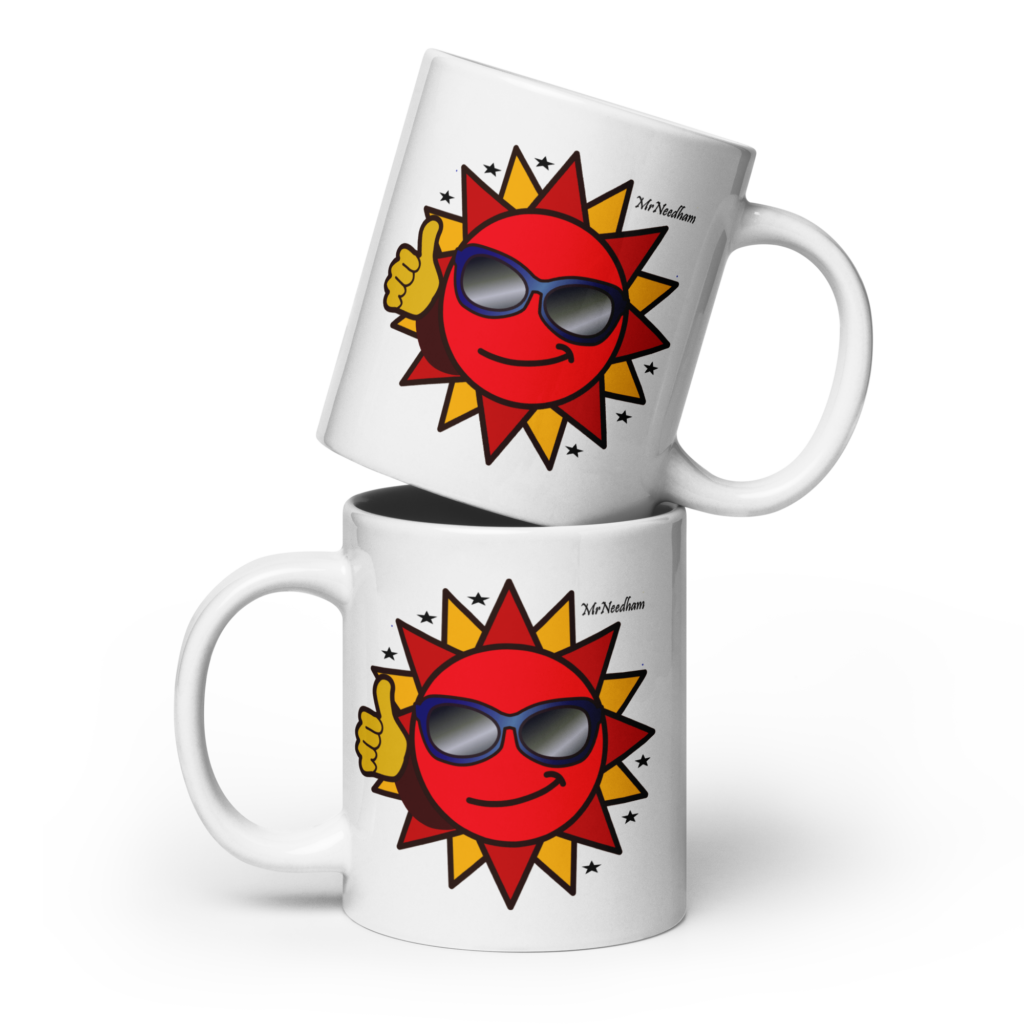 Image links to product id: 2909, “MrNeedham” White Glossy Mug