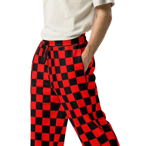 "Checker Board" Wide-Leg Joggers - Image 2