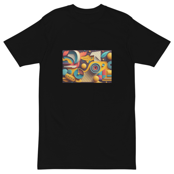 "Modern Shapes" Men’s Premium Heavyweight T-Shirt - Image 3