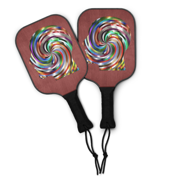 "Think" Pickleball Dark-Wood Paddle Set - Image 3